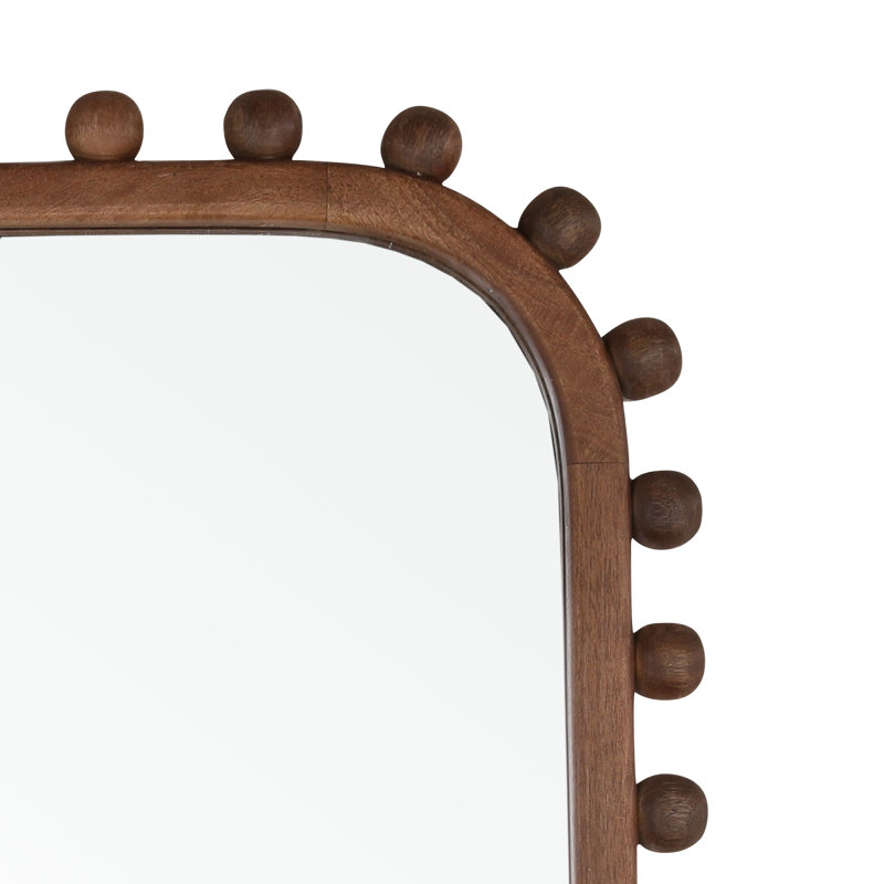 Miroir Eluned brun foncé