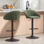 HOMCOM Bar Stools Set of 2 Swivel Upholstered with Footrest-1389704723