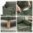 Lagoa 84'' W Upholstered  Modern Square Arm Sofa-1742667605