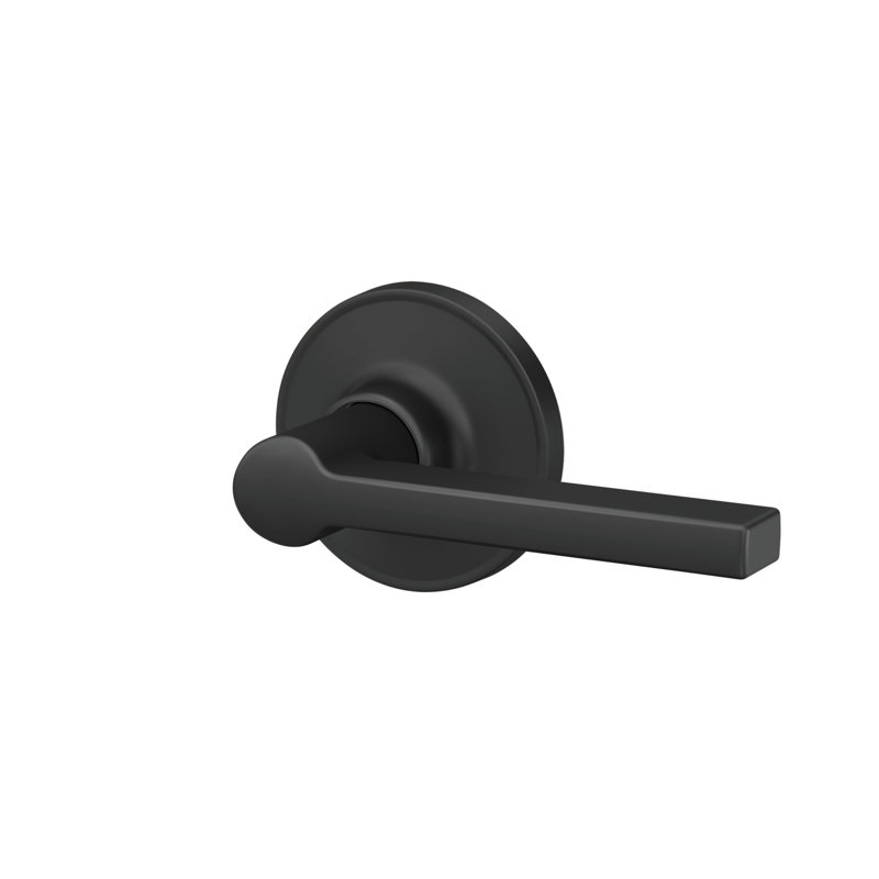 Solstice Lever Hall and Closet Lever, Matte Black