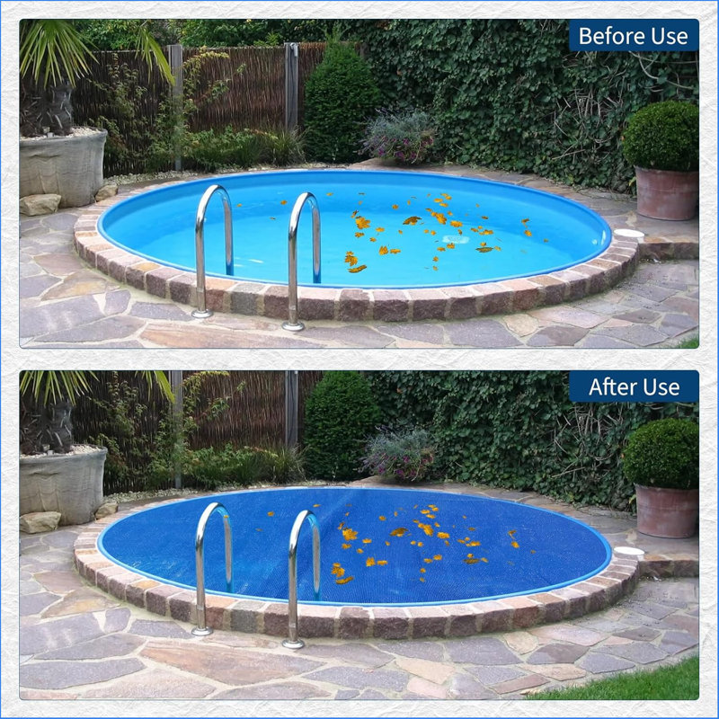 Couverture de piscine solaire rectangulaire de 16 mil, couverture de piscine à bulles pour piscines creusées et hors terre, spa, PE