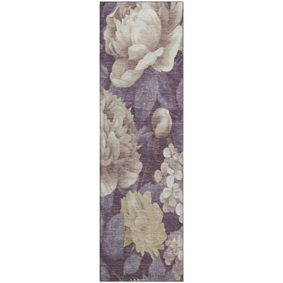 Premium Machine Washable Floyd AMF1561 Floral Rug