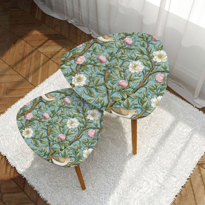 Ensemble de 2 tables basses gigognes Triangle