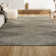 Elm Diamond Stripe Geometric Shag Gray/Ivory Rug