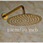 Pomme de douche murale luxueuse à finition dorée luxueuse avec finition en or de qualité supérieure