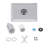 10" Square Rain Shower Head, Ultra-Thin Design 304 Stainless Steel Ceiling Shower Head, Wall/Ceiling Mounted, Chrome
