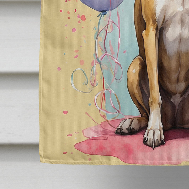 Drapeau «Happy Birthday House», Lévrier Whippet