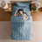 Bed in a Bag Seersucker Diamond Stitch 5 Piece Comforter Set-124623649-124871280