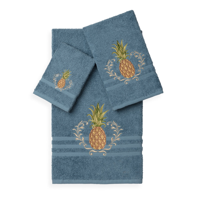 Welcome 3 Piece Towel Set, Teal