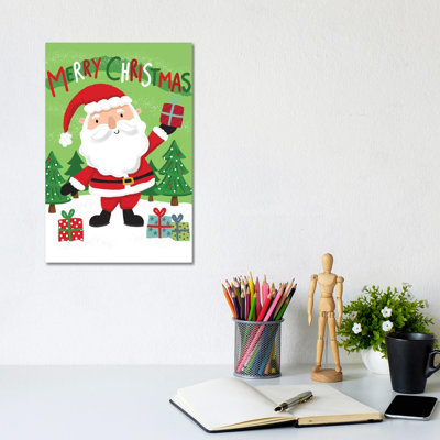 Christmas Christmas Caper by Lisa Whitebutton - Wrapped Canvas Print