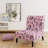 Pink Leopard Skin - Upholstered Cabin & Lodge Accent Slipper Chair