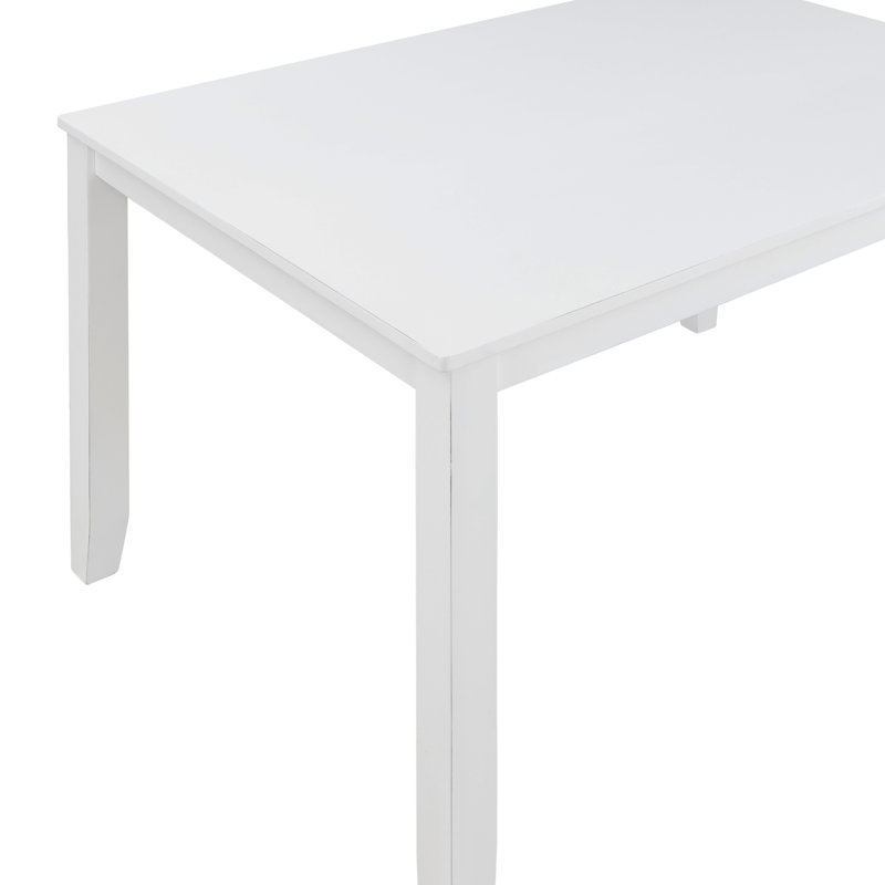 Ensemble de salle à manger rectangulaire Kaisu, Blanc