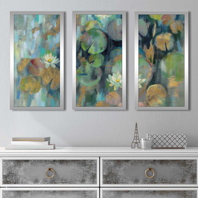 " Magic Lily Pond " 3 - Pieces
