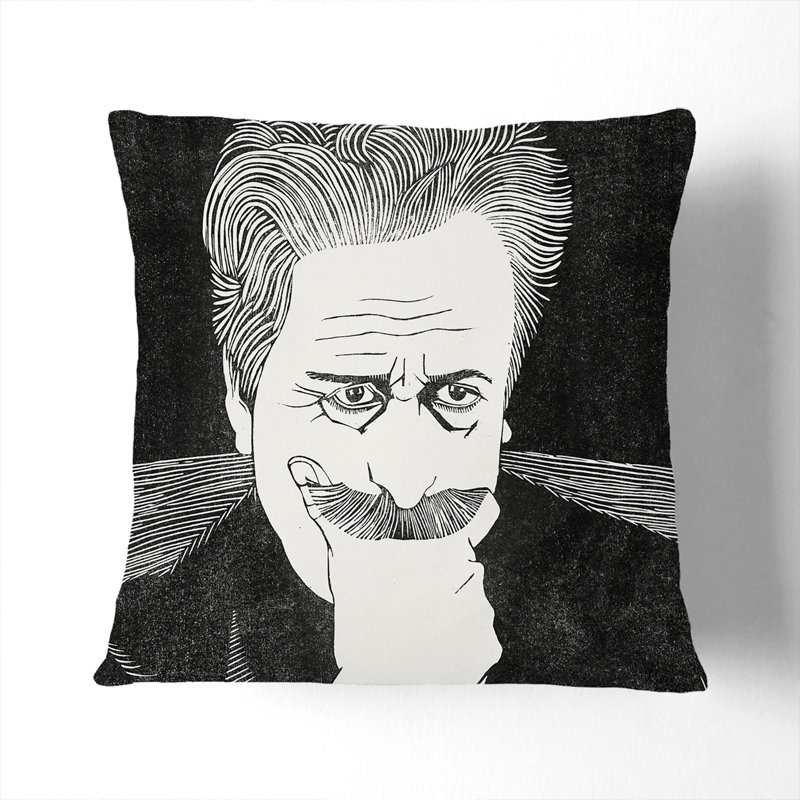 Square Cushion, Black, 40cm H x 40cm W x 15cm D