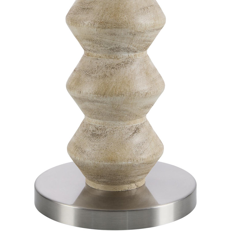 Zaymere Floor Lamp, White, Ivory