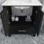 Meuble-lavabo l 30 po x P 22 po avec plateau en pierre reconstituée avec tiroir Boulder-447799489