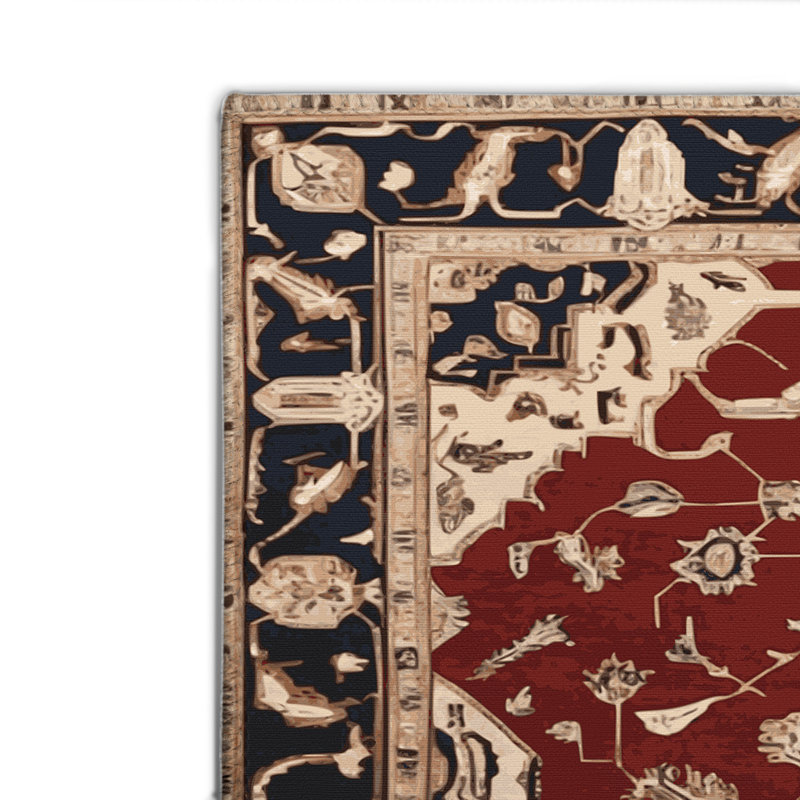 Tapis d'intérieur et d'extérieur brun Persian, Rectangulaire 2 pi x 3 pi