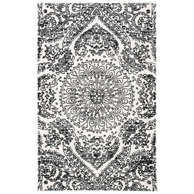 Tapis oriental en laine et coton touffeté à la main Metro