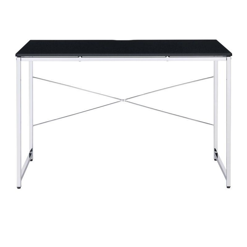 Black And Chrome Vanity Desk