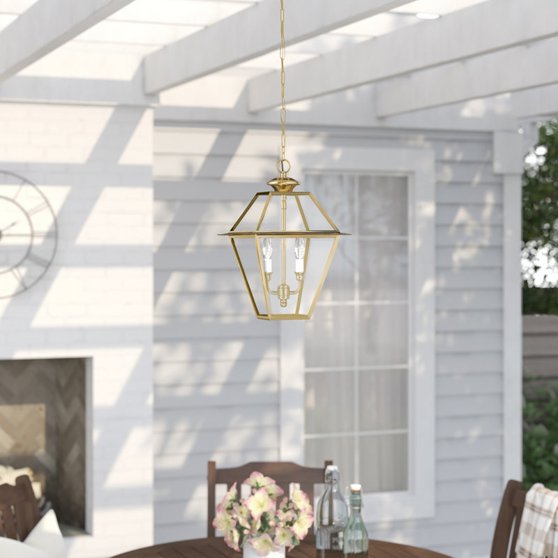 Boto 2 - Light Outdoor Hanging Lantern, Polished Brass