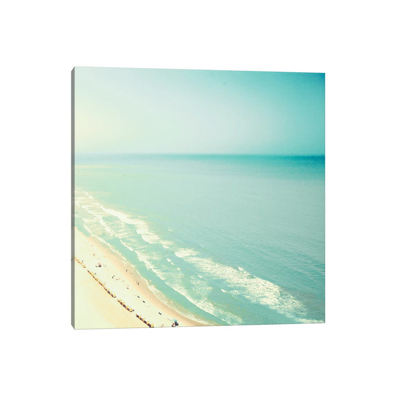 Beach View 1 Piece Wall Art on Canvas, 93.98 cm H x 93.98 cm W x 1.91 cm D, Wrapped Canvas