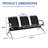 Nylajah Metal Seat Tandem Seating with Metal Frame-50217623