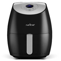 YOMA Air Fryer, 2.6 Qt Small Airfryer with Temperature,1200 Watt, Non-stick  Fry Basket, 8 Recipe Guide, Auto Shut Off, Oil-less Healthy Mini Air Fryer