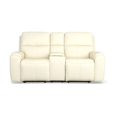 Ellis Power Reclining Loveseat With Console, Power Headrests -  Flexsteel, 1844-64PH-009-14