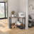 Danielys Corner Metal Base Writing Desk with Power Outlet-1180811210