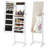 White Jewellery Armoire With Built-In Lighted Mirror, Ample Storage, And Effortless Assembly-98969524