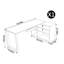 Bureau d'angle de style américain moderne