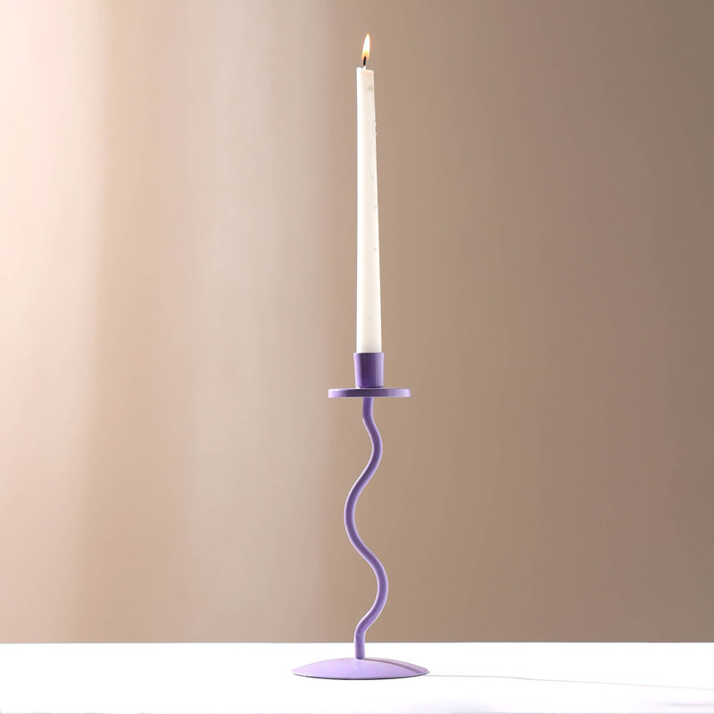 Bougeoir | Porte-bougie lilas Groovy Glow | 4 x 10 po