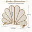 1 Panel Iron Fireplace Screen