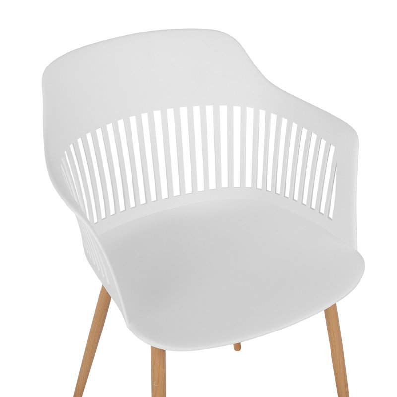 Pringle 44cm H Slat Back Armchair, White