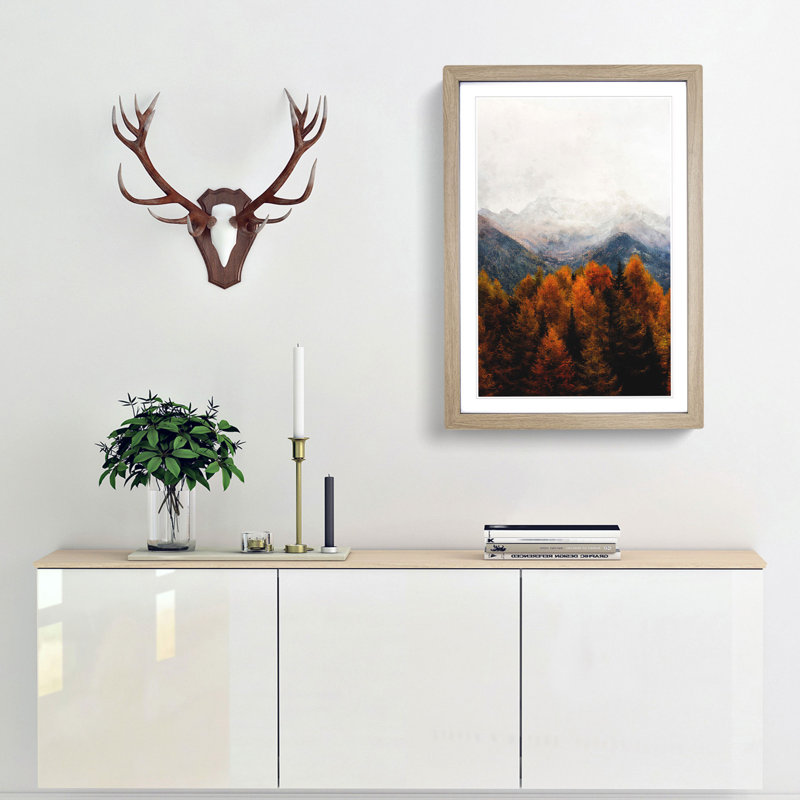 The Alps in Italy - Framed Print, Oak Framed, 87cm H x 62cm W x 2cm D