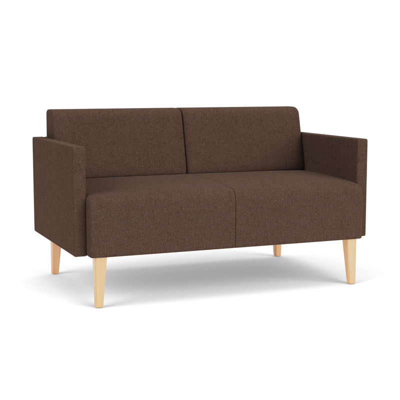Causeuse de réception Luxe Lounge, Bois naturel, Café Archetype