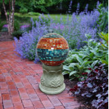  Colorful Glass Mosaic Gazing Ball