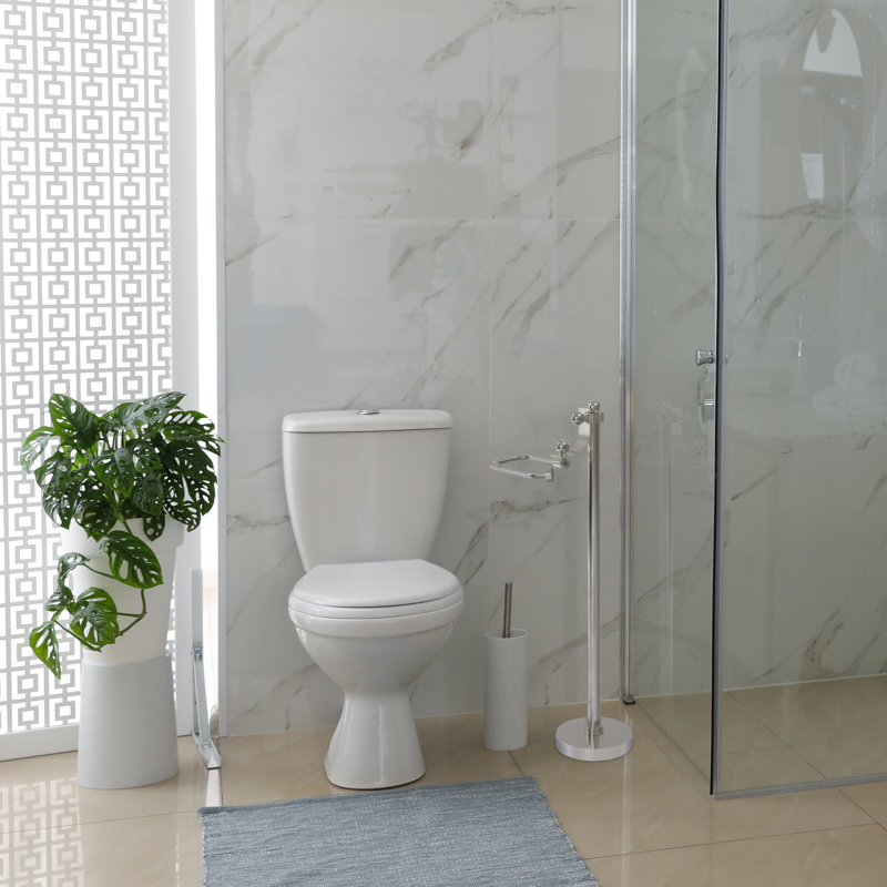 Porte-serviettes de comptoir de rangement en fs de style euro choose, Nickel satiné