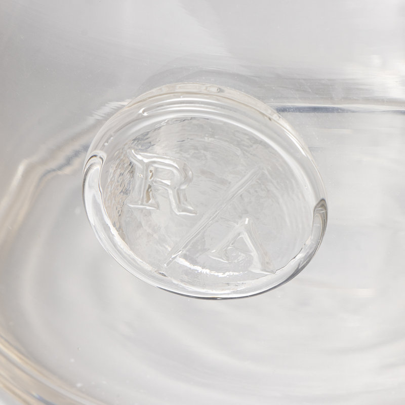 Monogram Glass Votive Large, 7" H x 7" W x 7" D, Clear