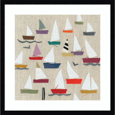 Montier Plain Sailing Framed on Paper by Jenny Frean Print