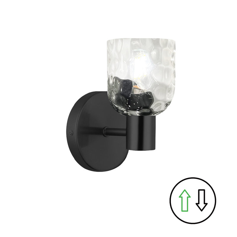 Éclairage pour meuble-lavabo 1 lumière Griffith, Noir mat