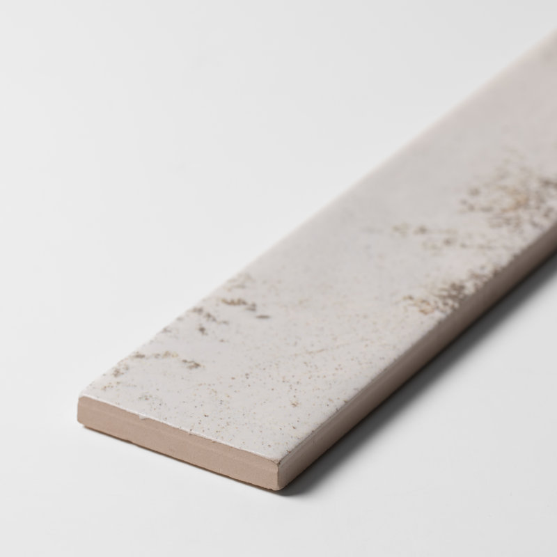 Carrelage mural en céramique 2 po x 12 po, Satin blanc brumeux