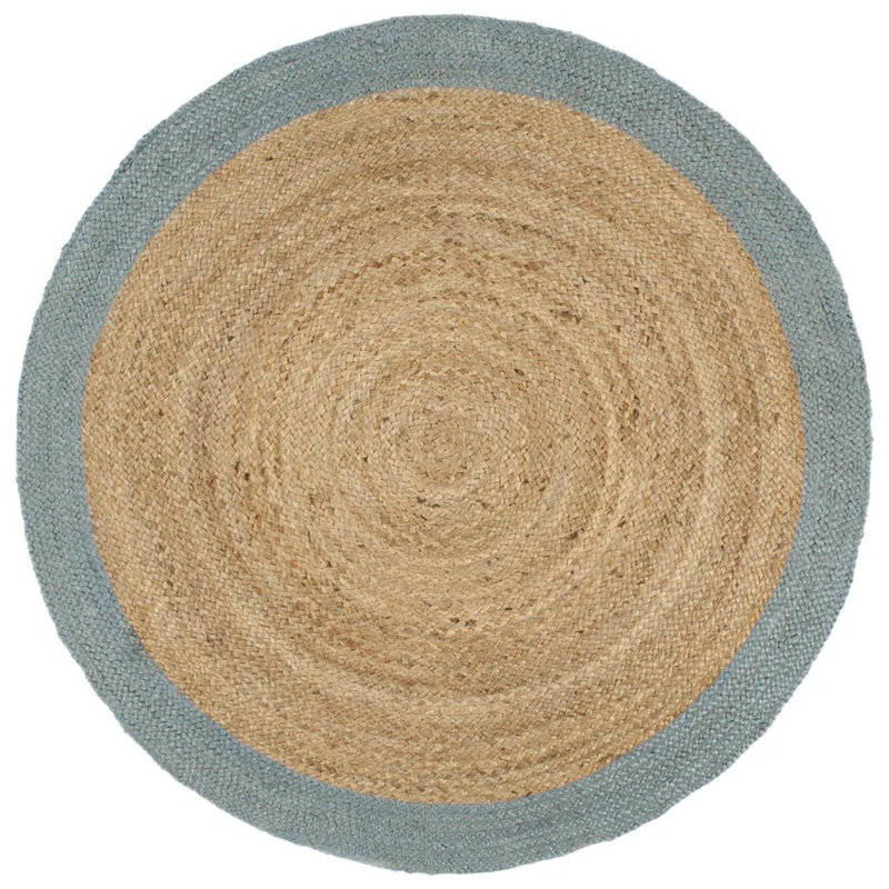 Glendive Hand Braided Blue/Brown Rug, Round 210cm