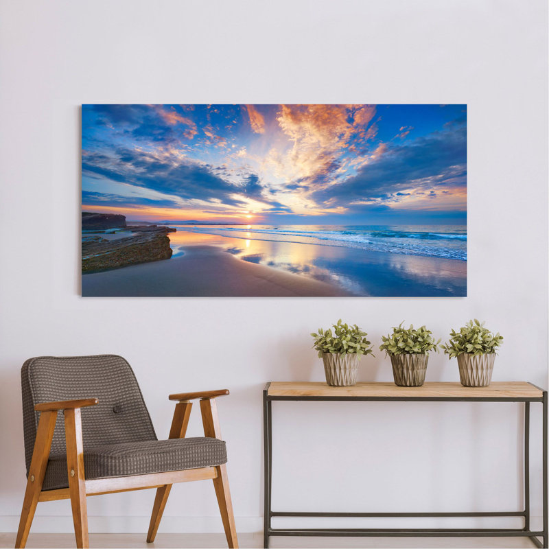 Playa As Catedrais, Spain by Frank Krahmer - Wrapped Canvas Print, 60cm H x 120cm W x 4cm D