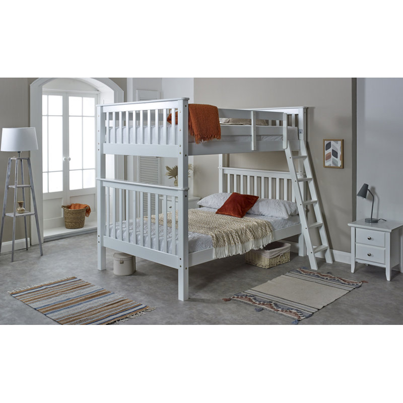 Small Double (4') Bunk Bed with Built-in Ladder Included