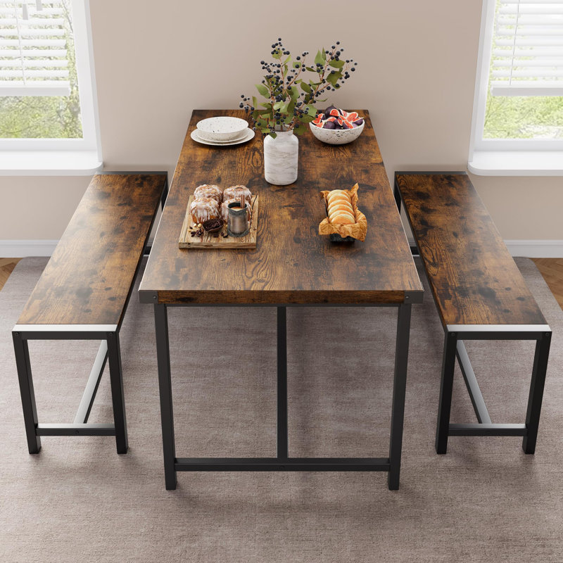 Rosabelle 4 - Person Four Leg Base Dining Set