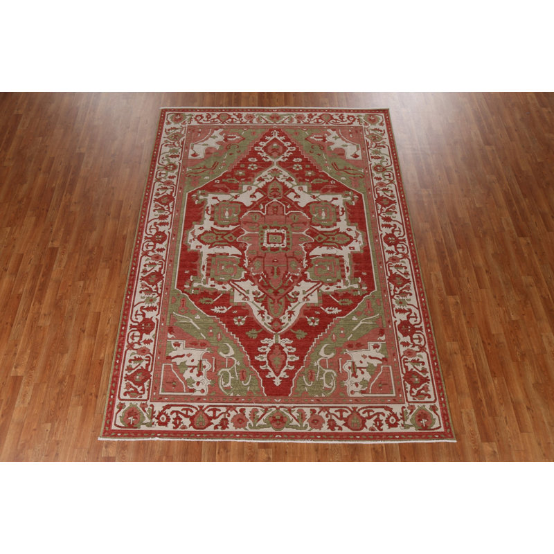 Tapis oriental Heriz Serapi noué à la main 7 x 10