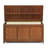 Loon Peak® Ermont 44.5'' W 65 Gallons Water Resistant Solid Wood Teak Deck Box in Natural