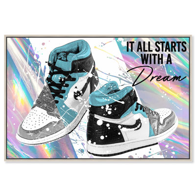 Holo Style Dream Sneakers Canvas Sneaker Prints by
