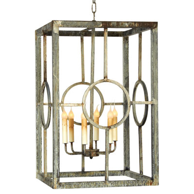 Lustre géométrique à 6 lumières Hampton